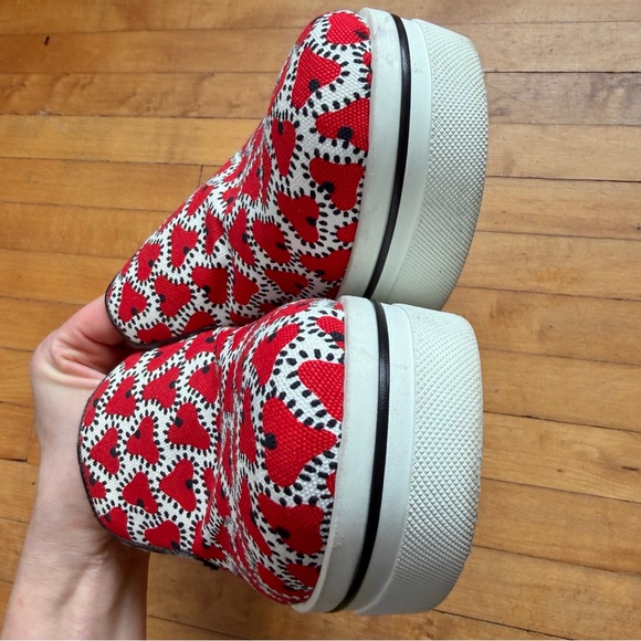 STELLA MCCARTNEY Hearts Binx Slip-On Wedge Platform Sneaker Women's Size EU 40 - Picture 8 of 14